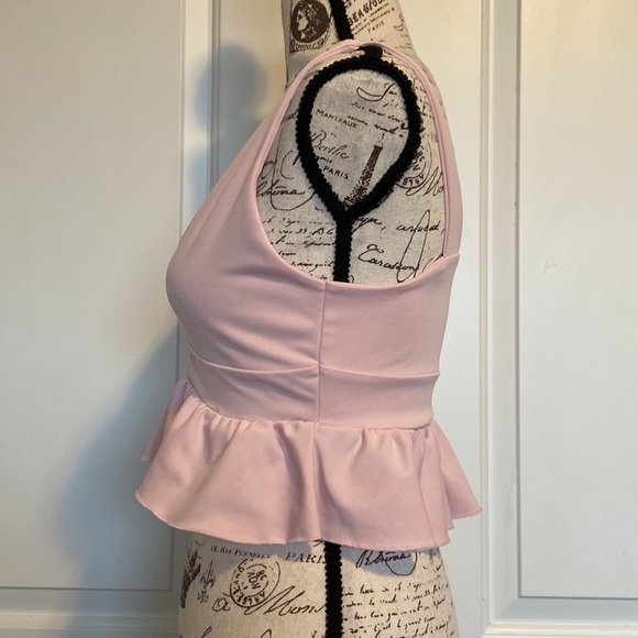 VESTIDOS RUFFLE HEM CROP TOP - Picture 4 of 5